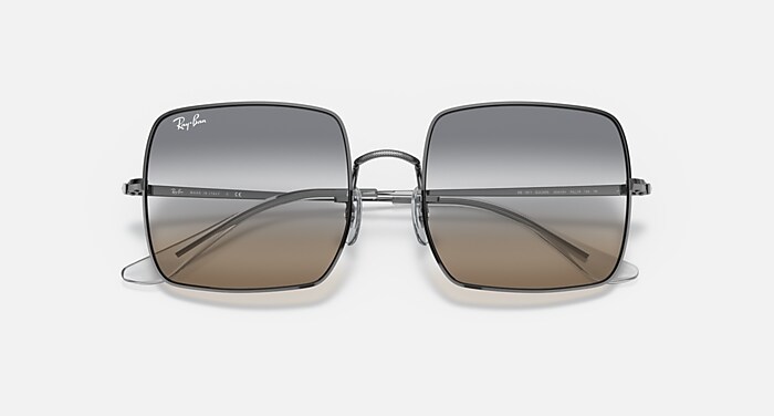 SQUARE 1971 BI-GRADIENT Sunglasses in Gunmetal and Clear