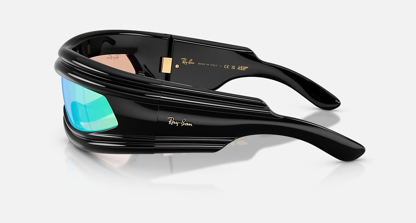 Ray-Ban Sunglasses Unisex Ultra Wrap 001 Next Generation Collection - Black Frame Grey Lenses 01-35