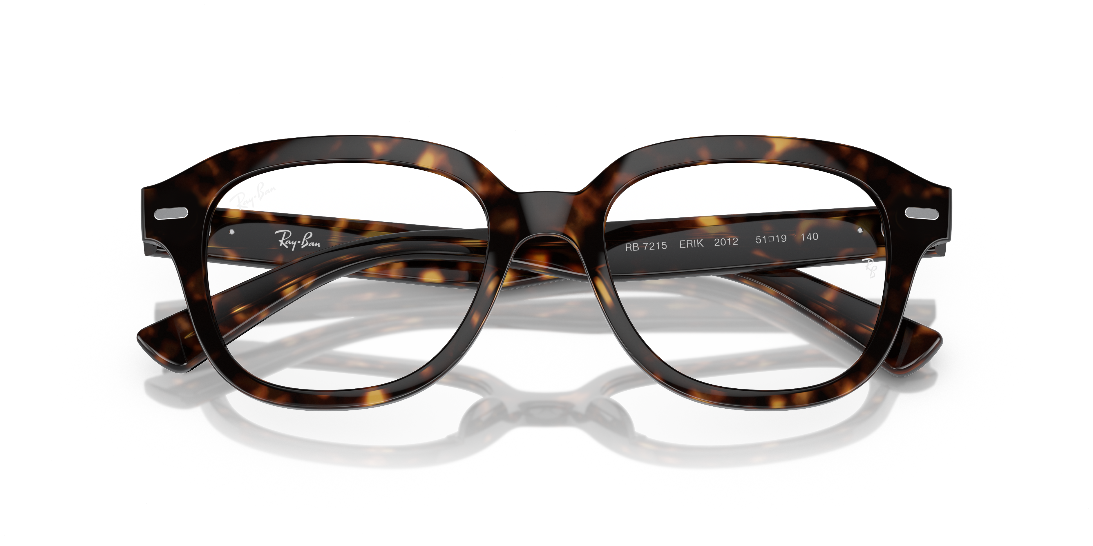 Ray-Ban Erik Optics Eyeglasses Havana Frame Clear Lenses Polarized 51-19 105$
