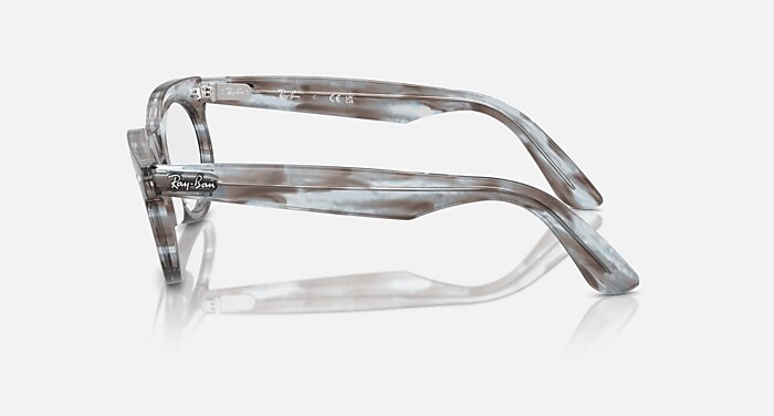 WAYFARER OVAL OPTICS Eyeglasses with Striped Transparent
