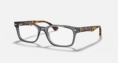 Ray-Ban Eyeglasses Unisex Rb5286 Optics Prescription - Grey Frame Clear Lenses 51-18 Polarized