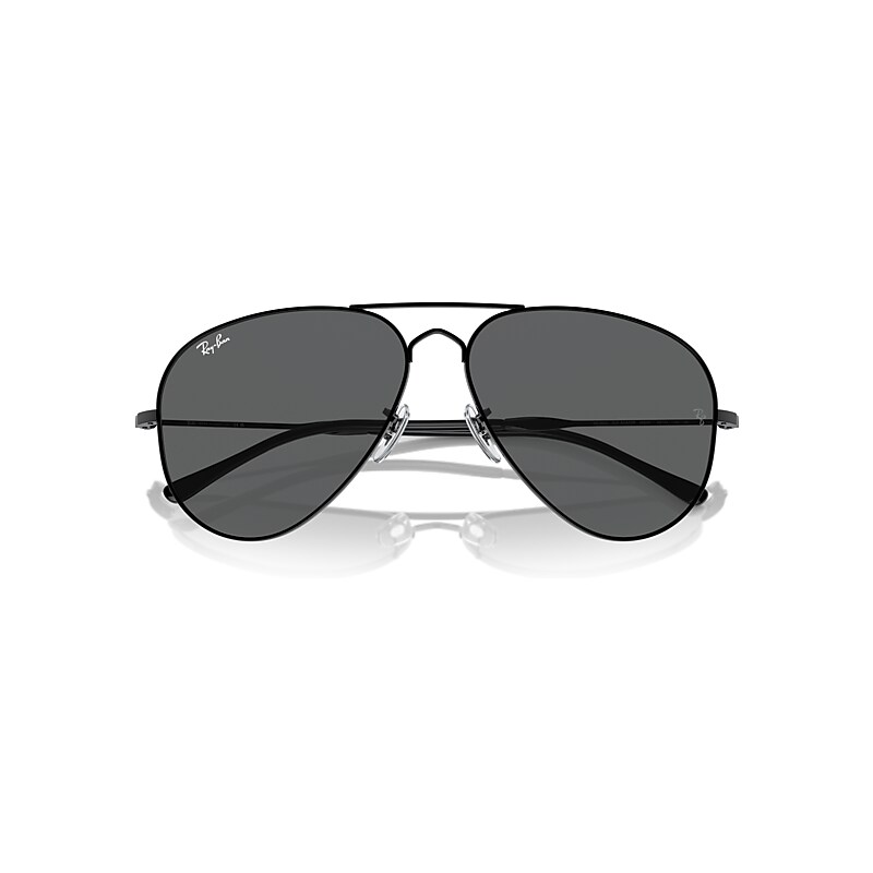 OLD AVIATOR Sunglasses in Black and Dark Grey - RB3825 | Ray  display picture 1