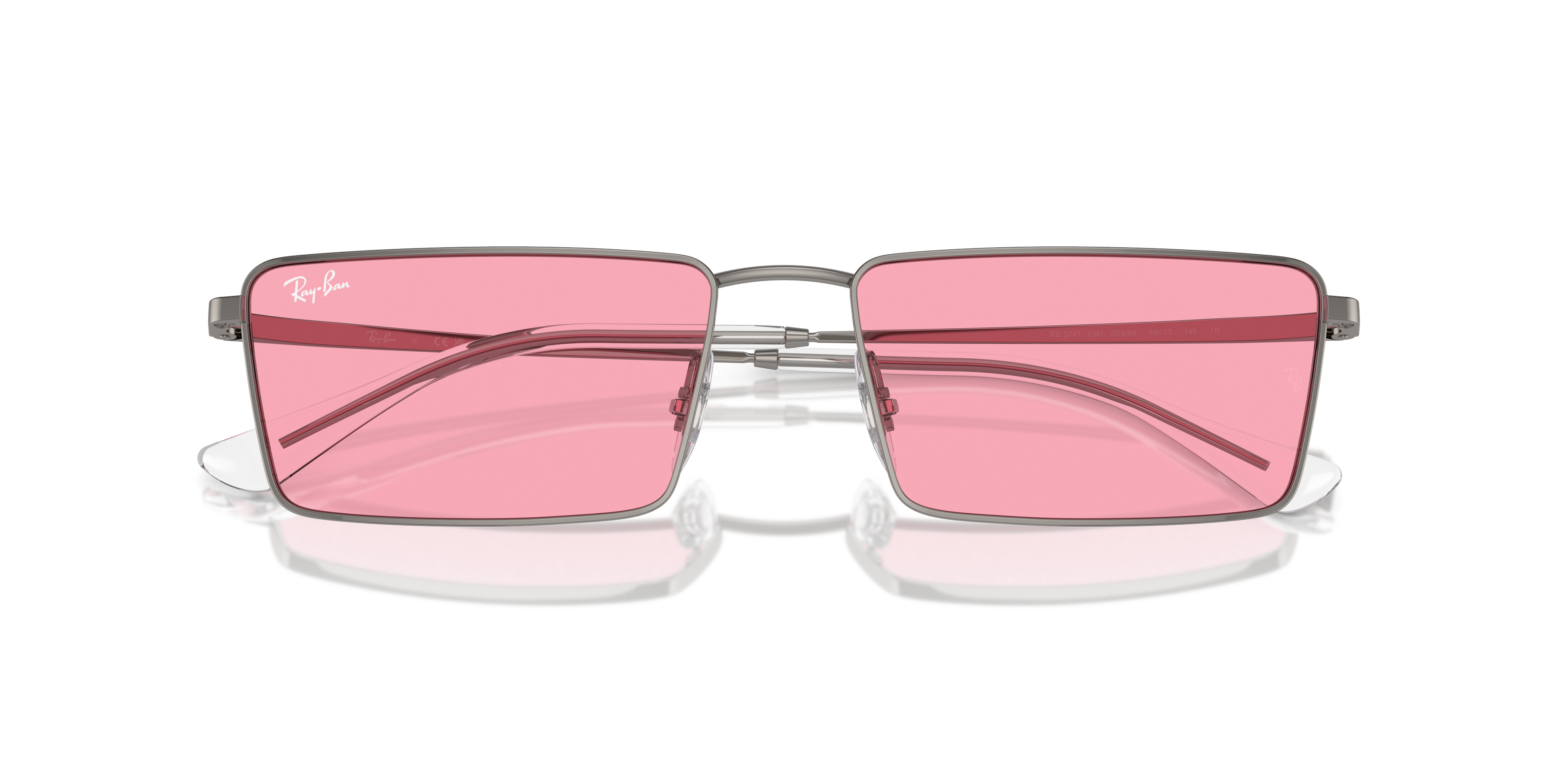 EMY BIO-BASED Sunglasses in Gunmetal and Pink - RB3741 | Ray-Ban® US