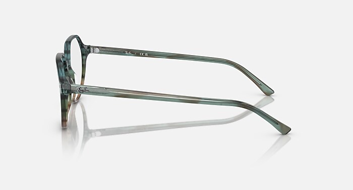 THALIA OPTICS Eyeglasses with Striped Blue & Green Frame