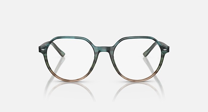 THALIA OPTICS Eyeglasses with Striped Blue & Green Frame