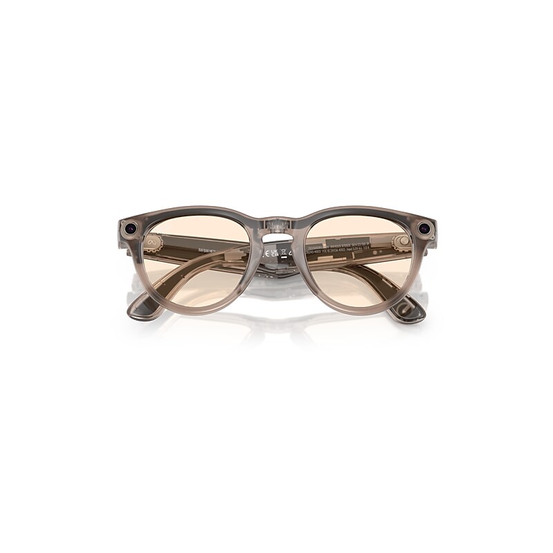 RAY-BAN | META HEADLINER Sunglasses in Warm Stone and Clear 
