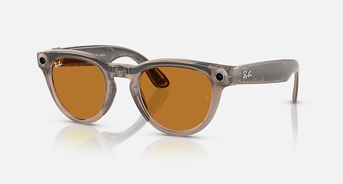 RAY-BAN | META HEADLINER Sunglasses in Warm Stone and Clear  