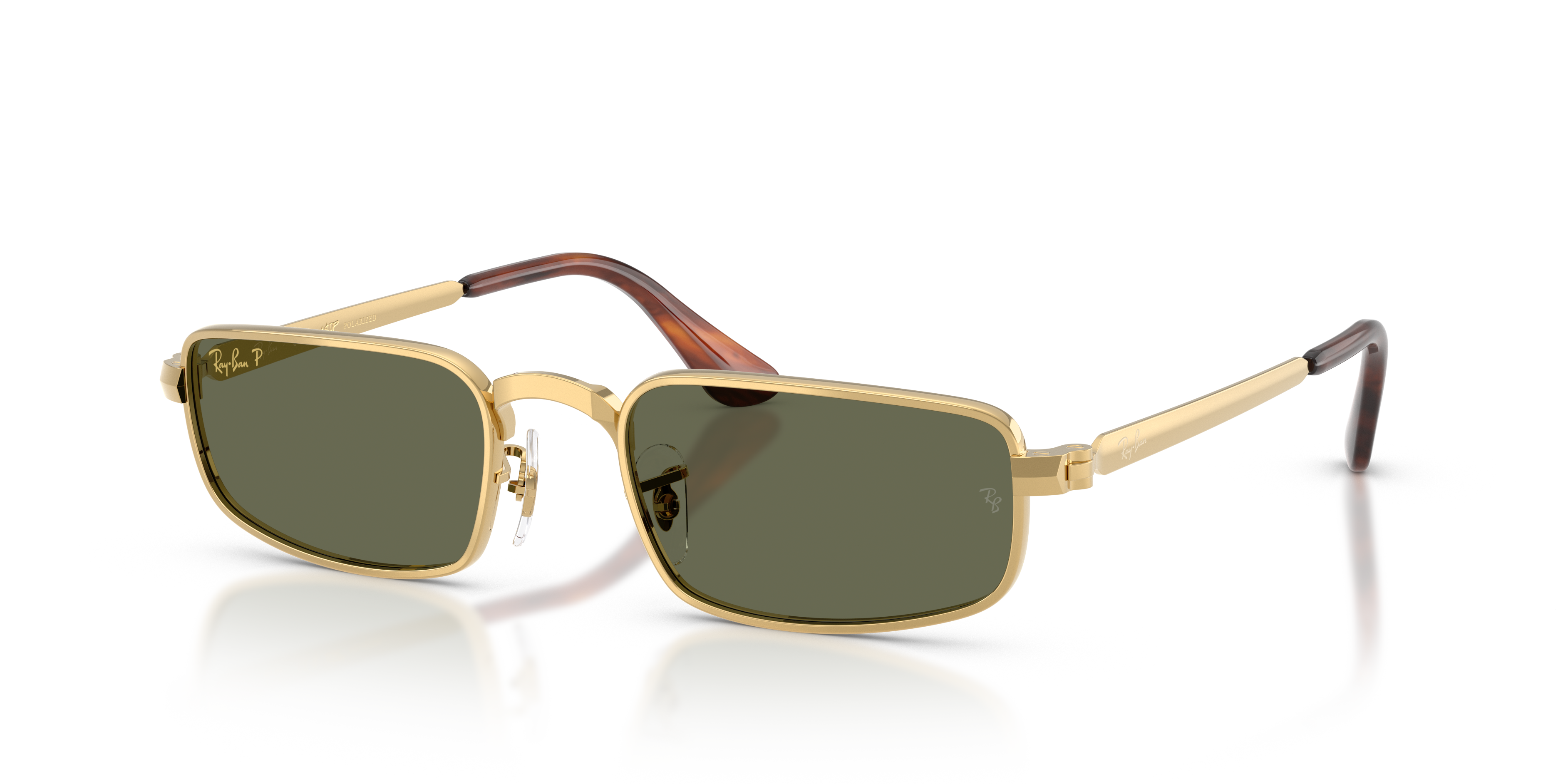 RB3927 BY A$AP ROCKY Polished Arista Gold Frame Green Polarized Lenses 54-21