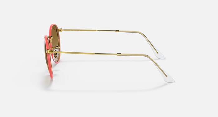 ROUND METAL FULL COLOR LEGEND Sunglasses in Red and Light  display picture 1