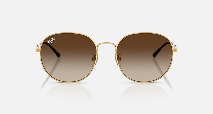 Ray-Ban Sunglasses Unisex Rb3727d - Arista Gold Frame Brown Lenses 57-19