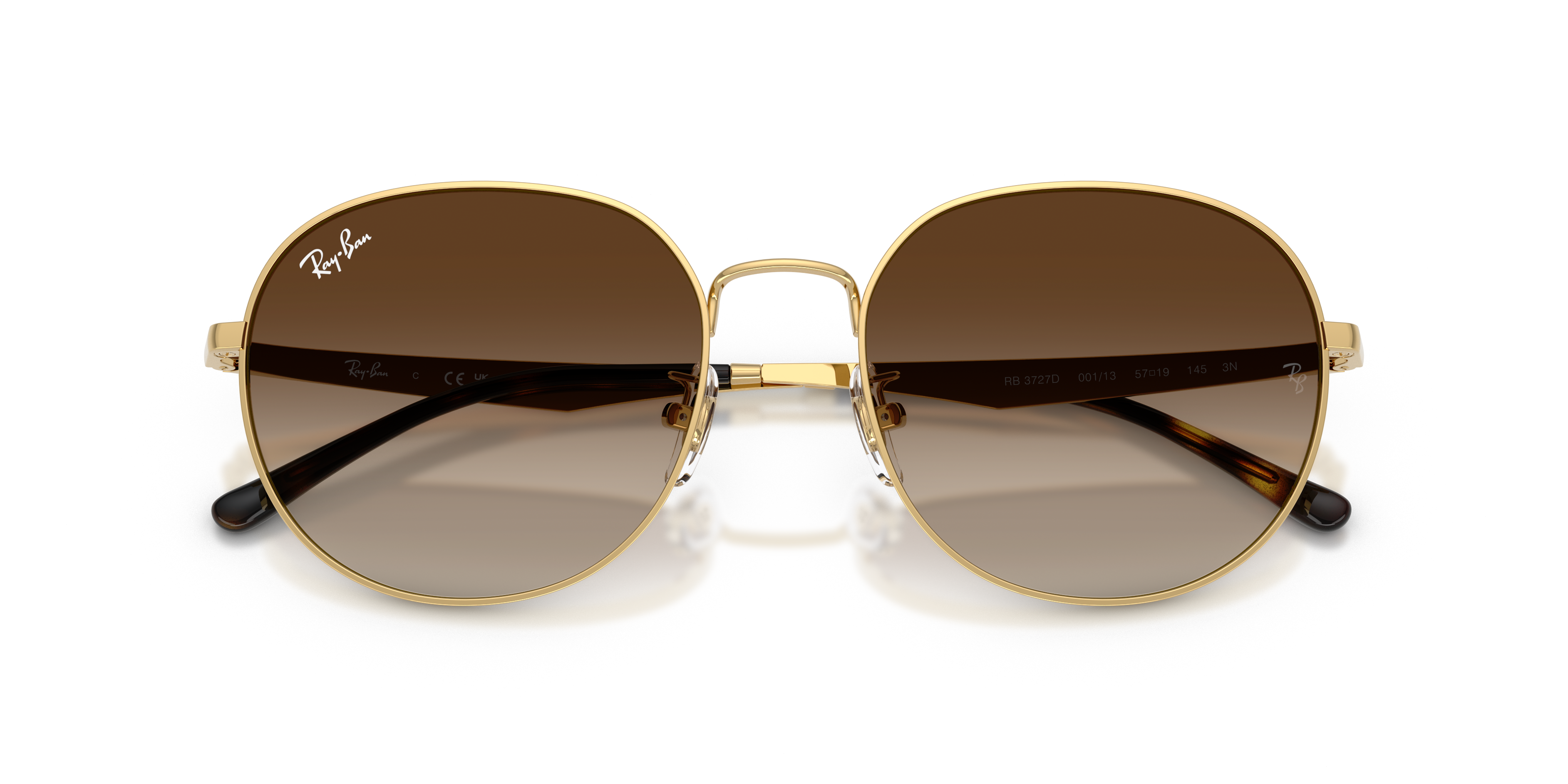 Ray-Ban RB3727D ローズゴールド　サングラス　グラデーション RB3727D Sunglasses in Rose Gold and Light Blue & Violet - RB3727D