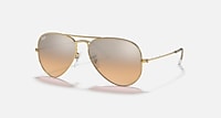 RayBan Arista 金 银色／粉红色 渐变 - 镜面