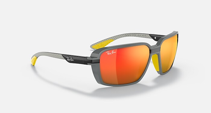 RB8360M SCUDERIA FERRARI COLLECTION Sunglasses in Grey and Red  