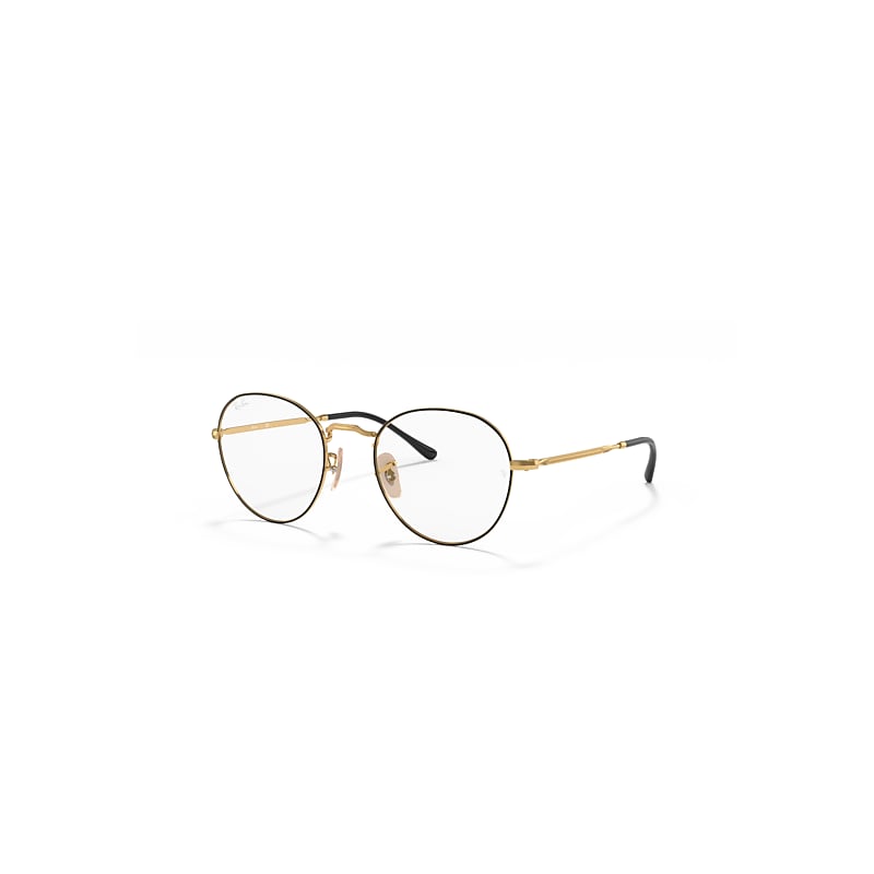 Ray-Ban Eyeglasses Unisex Round Metal Optics II - Gold Frame Clear Lenses Polarized 51-20