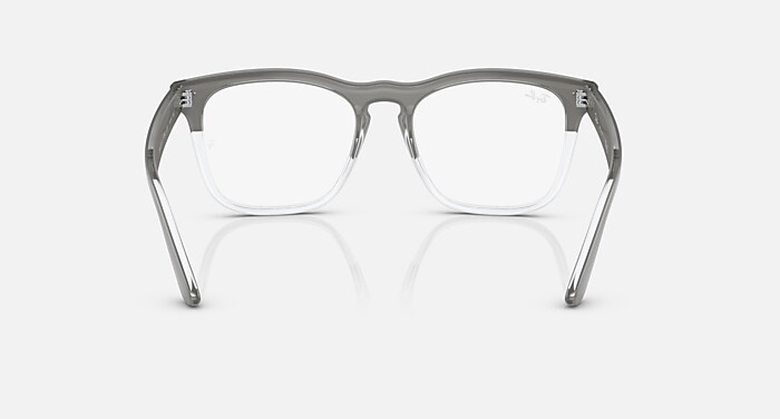 STEVE OPTICS Eyeglasses with Grey On Transparent Frame