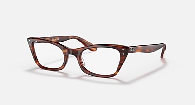 LADY BURBANK OPTICS Eyeglasses with Striped Havana Frame