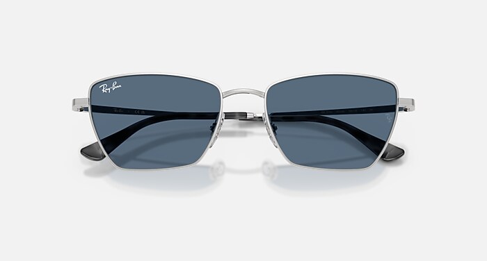 Óculos de Sol DREA BIO-BASED em Prata e Azul-escuro - RB3783 | Ray