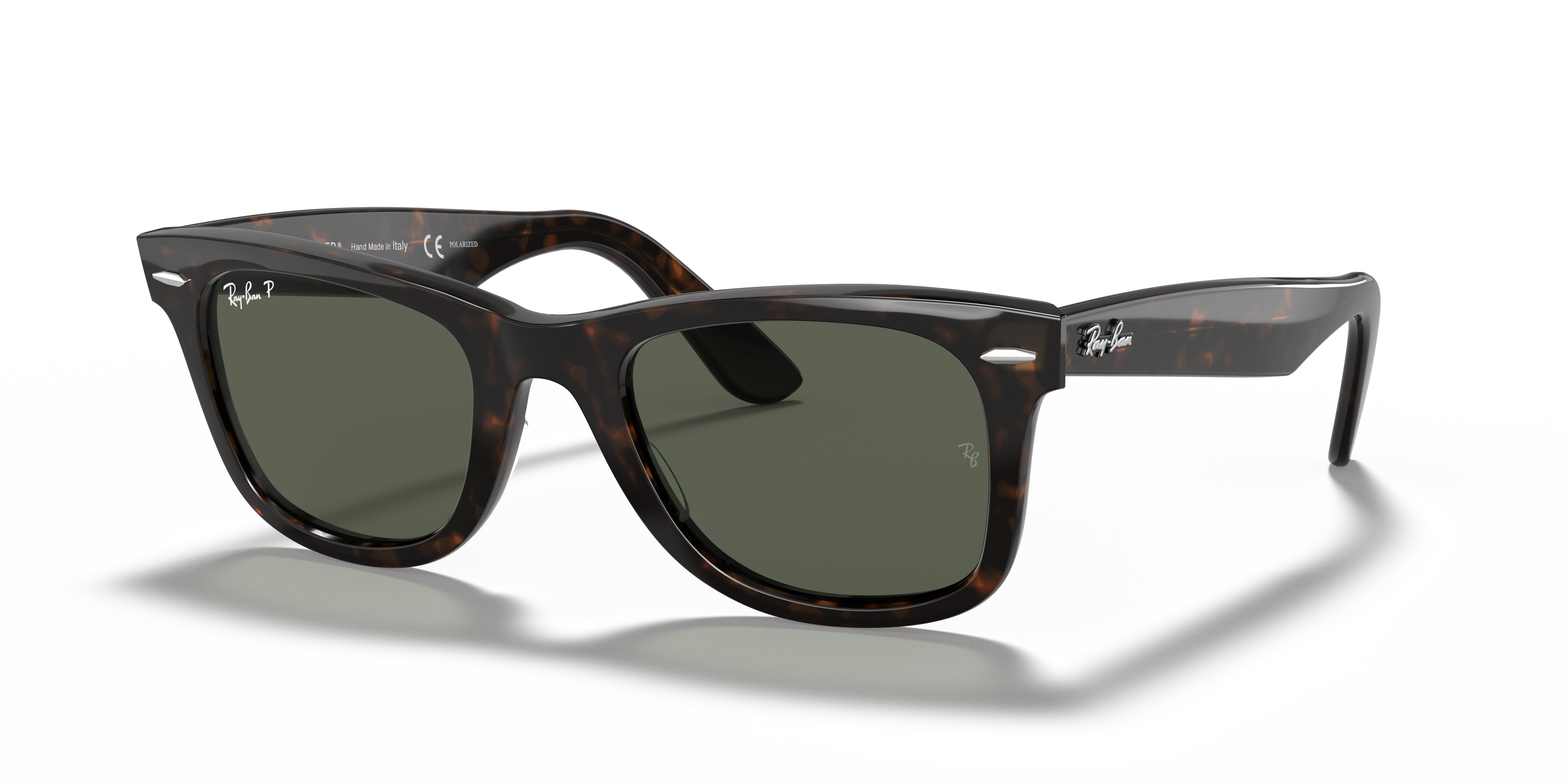 ORIGINAL WAYFARER CLASSIC Polished Tortoise Frame Green Lenses 50-22