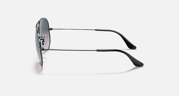 Ray-Ban 0RB3025 AVIATOR GRADIENT 抛光 枪管灰色 SUN_Lateral