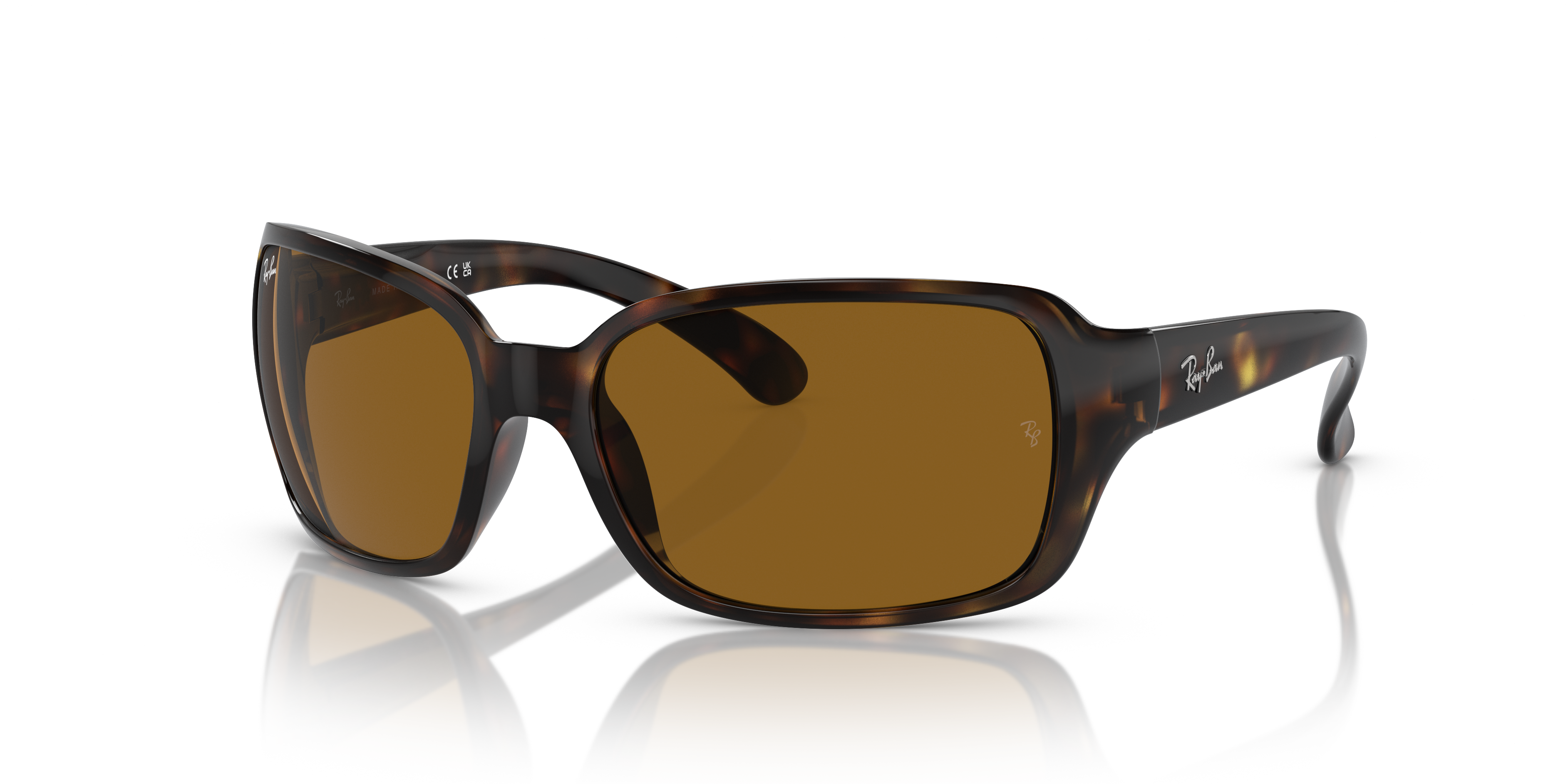 RB4068 Polished Havana Frame Brown Lenses 60-17
