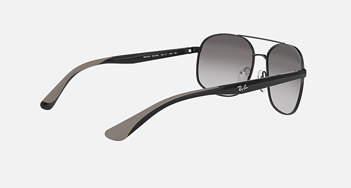 小物 Ray-Ban SUNGLASSES 0RB3593 POLARIZED Ray Ban RB3593 002/9A 58mm Black w/Green Polarized Lenses
