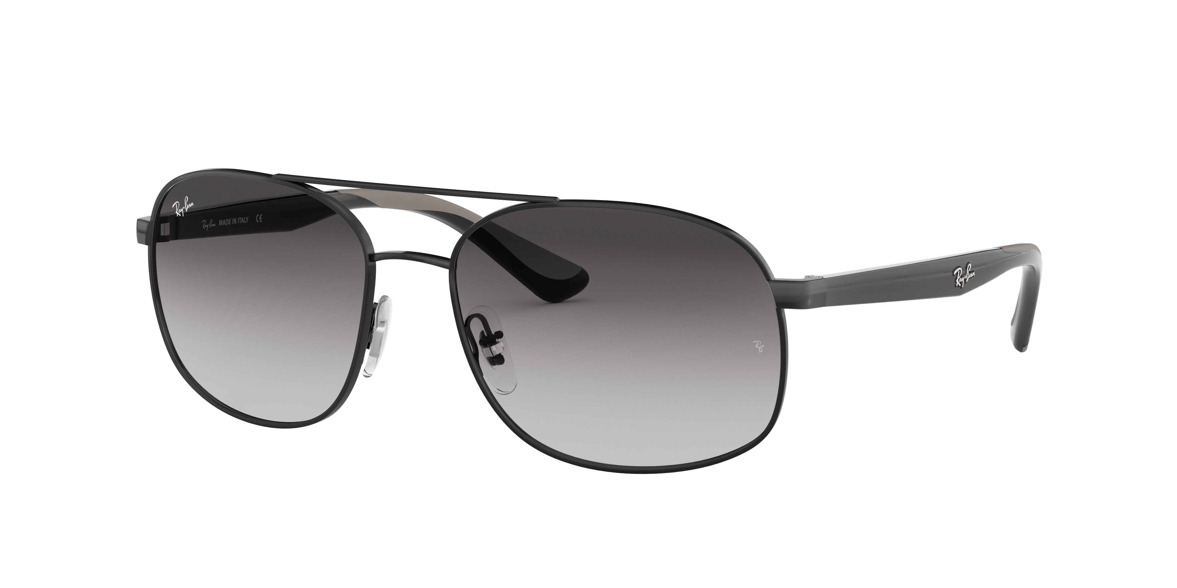 小物 Ray-Ban SUNGLASSES 0RB3593 POLARIZED RB3593 Sunglasses in Black and Light Grey Gradient Dark Grey