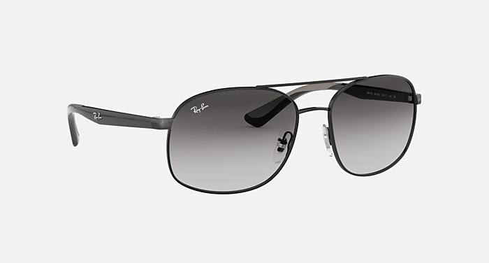 小物 Ray-Ban SUNGLASSES 0RB3593 POLARIZED RB3593 Sunglasses in Black and Light Grey Gradient Dark Grey