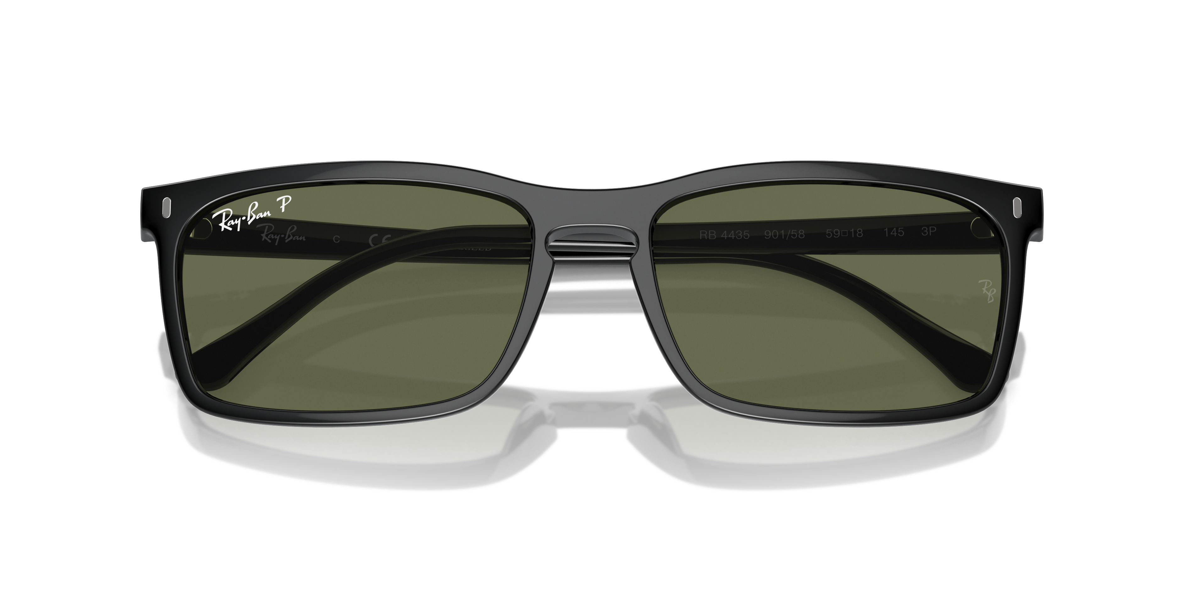 【Ray-Ban】 RB4435 901/GJ ◇サングラス RB4435 Sunglasses in Black and Green - RB4435 | Ray-Ban® US