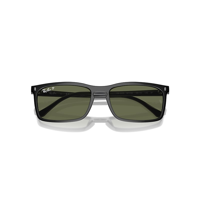 Ray-Ban Rb4435 Sunglasses Black Frame Green Lenses Polarized 59-18