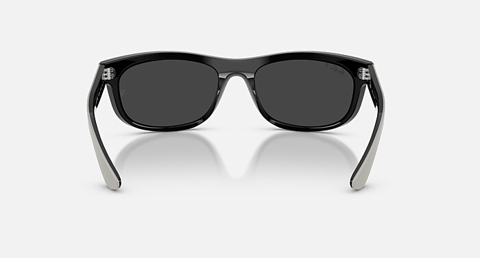 Ray-Ban Sunglasses Unisex Balorama Street Neat - Grey On Black Frame Black Lenses 62-19 Polarized