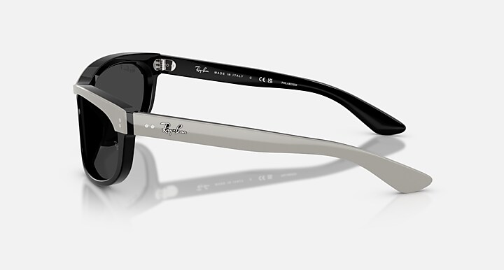 Ray-Ban Sunglasses Unisex Balorama Street Neat - Grey On Black Frame Black Lenses 62-19 Polarized