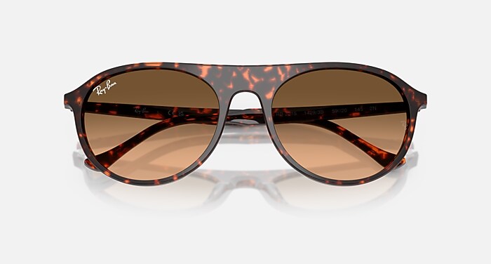 RB2215 Sunglasses in Havana Red Turtle and Pink Gradient Black