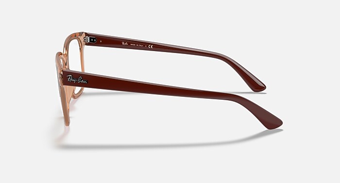 RB4323V OPTICS Eyeglasses with Transparent Pink Frame