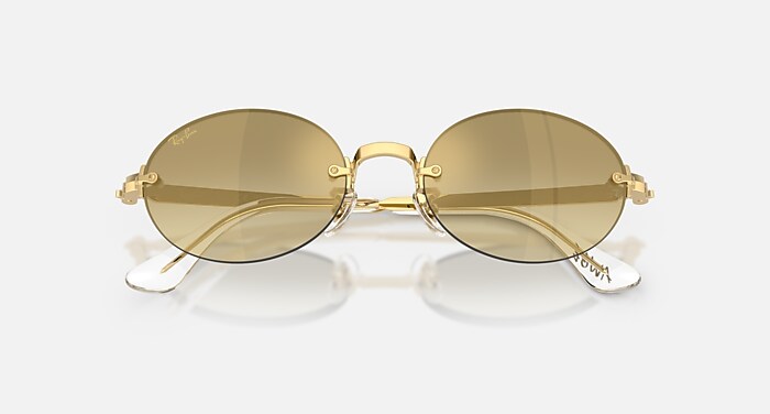 川*祐様 Ray-Ban　サングラス　3476　極美品　ゴールド　グラデーション レイバン サングラス ROUND METAL RB3447（グラデーション