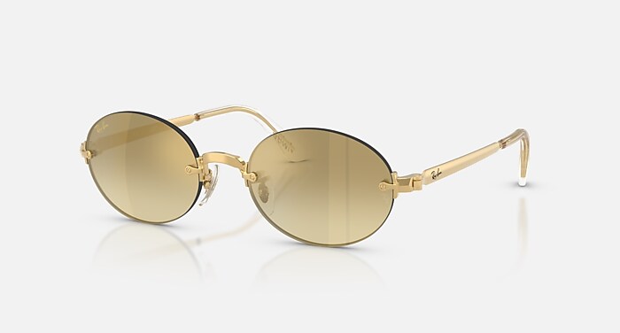 【美品】Ray-Ban RB 6489 ゴールド サングラス Ray-Ban（レイバン） RayBan アビエーター AVIATOR 眼鏡 メガネ