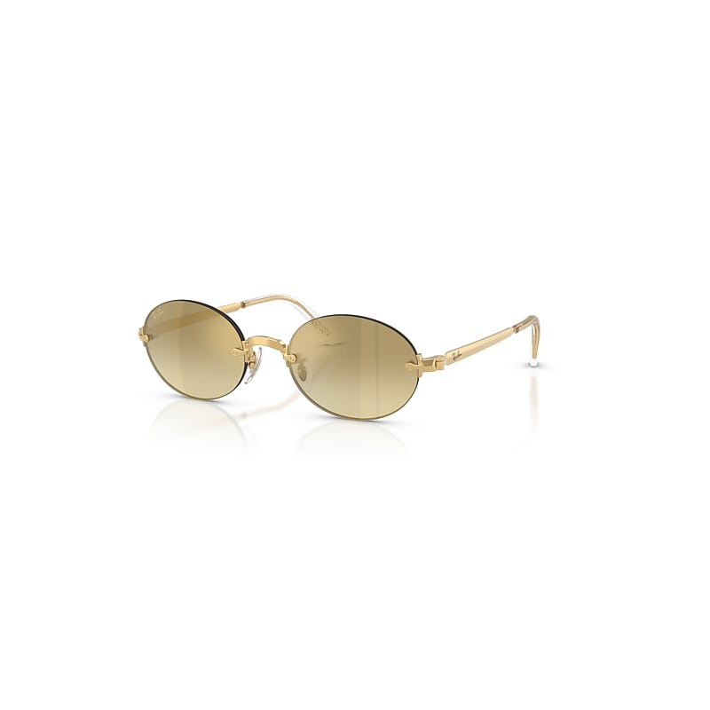 Ray-Ban Sunglasses Unisex Rb3929 By A$ap Rocky - Arista Gold Frame Brown Lenses 54-20