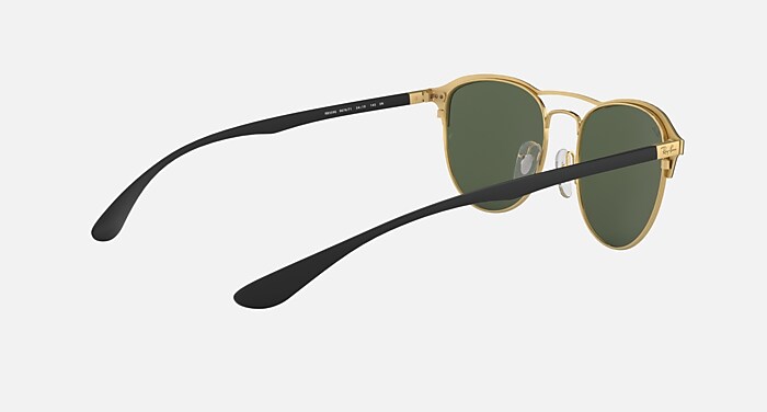 Ray-Ban RB3596 Black and Gold Sunglasses Ray-Ban Litefore Italy A RB3596 9076/71 54[]19 145 3N  main image 4
