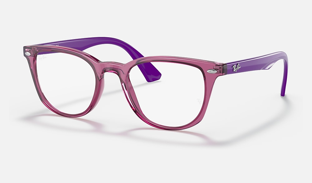 RB1601 OPTICS KIDS Eyeglasses with Transparent Fuxia Frame