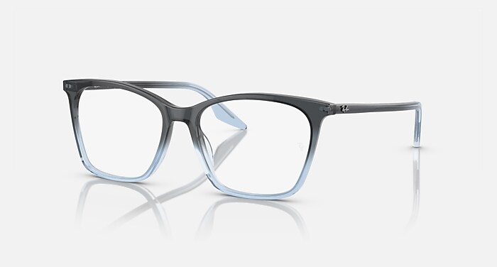 Ray-Ban Eyeglasses Woman Rb5422 Optics Prescription - Blue & Light Blue Frame Demo Lens Lenses 54-16 Polarized