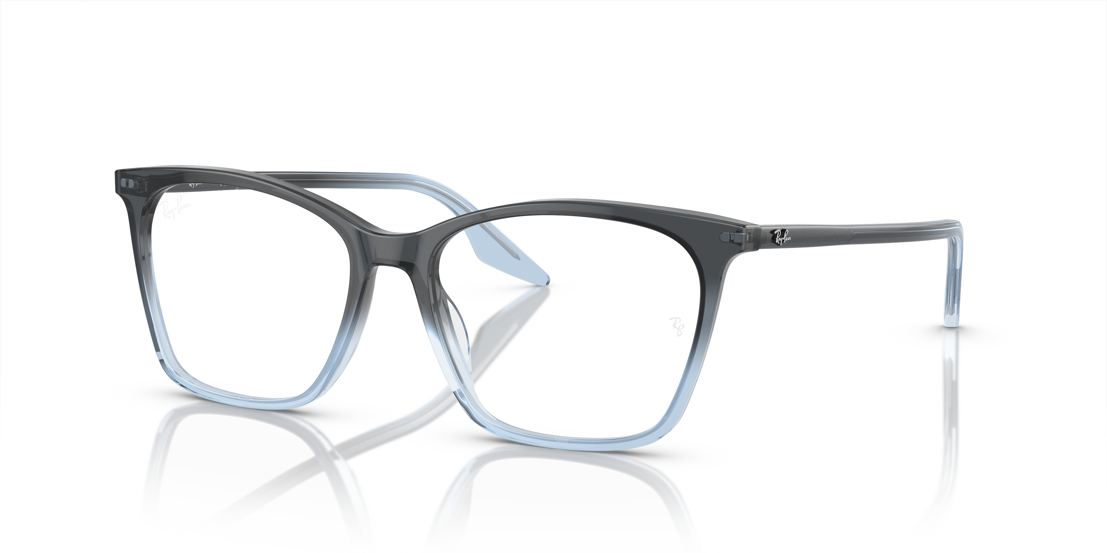 RB5422 OPTICS Polished Blue & Light Blue Frame Demo Lens Lenses 52-16