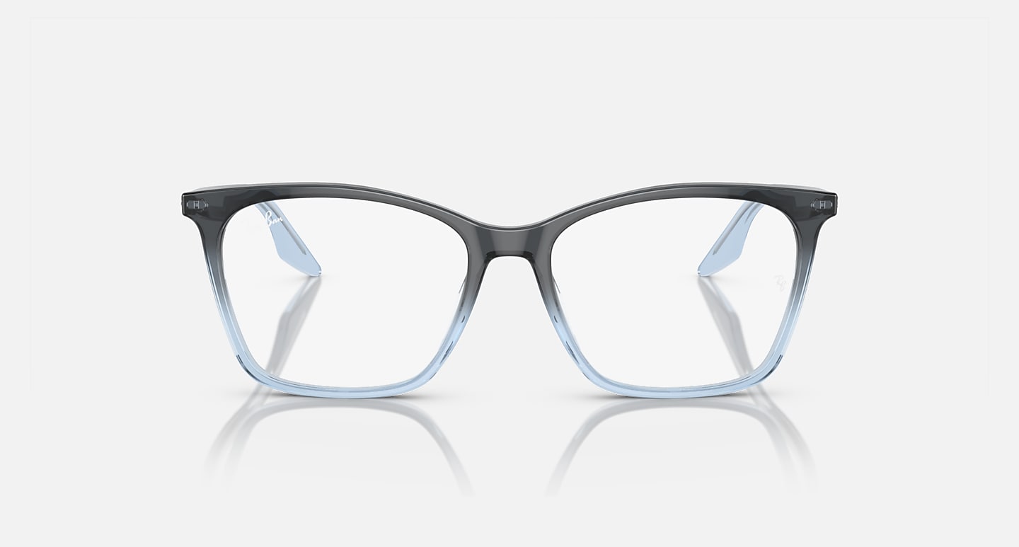 Ray-Ban Eyeglasses Woman Rb5422 Optics Prescription - Blue & Light Blue Frame Demo Lens Lenses 52-16 Polarized