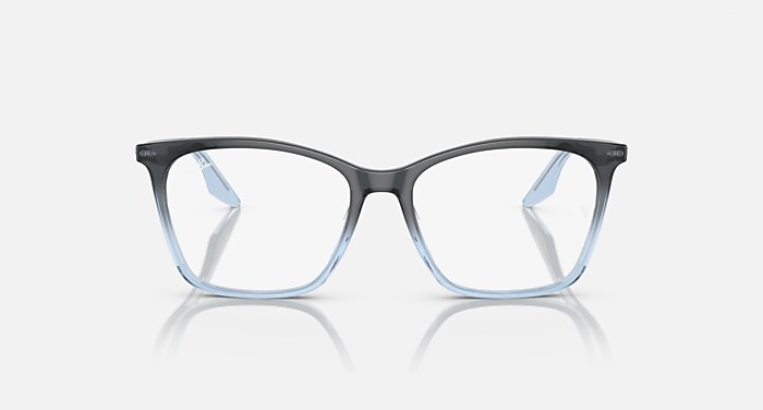 Ray-Ban Eyeglasses Woman Rb5422 Optics Prescription - Blue & Light Blue Frame Demo Lens Lenses 54-16 Polarized