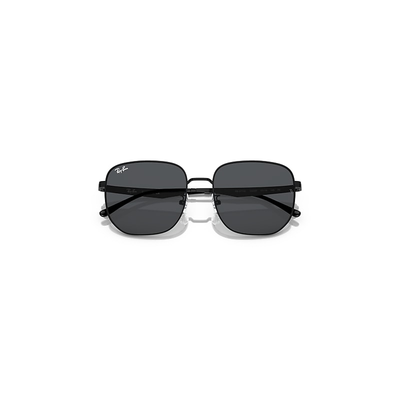 Ray Ban Rb3713d Sunglasses Black Frame Grey Lenses 57-18 In Black