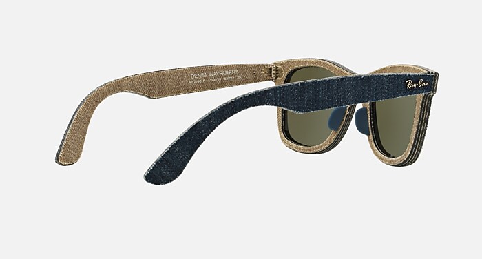 ORIGINAL WAYFARER DENIM Sunglasses in Blue Denim and Silver Flash