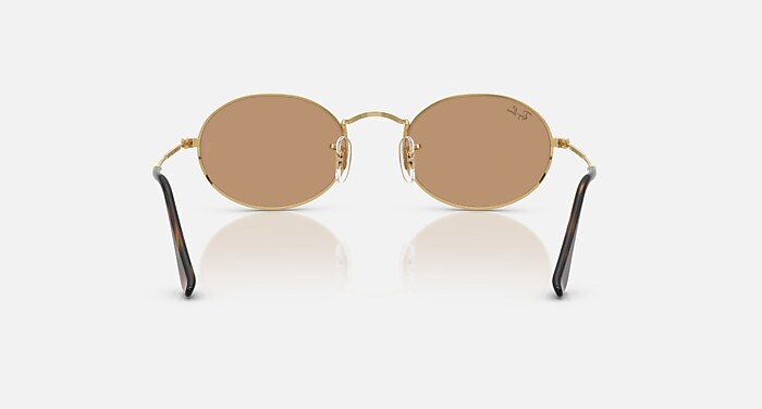 Ray-Ban Sunglasses Unisex Oval Metal Summer Capsule - Arista Gold Frame Green Lenses 51-21
