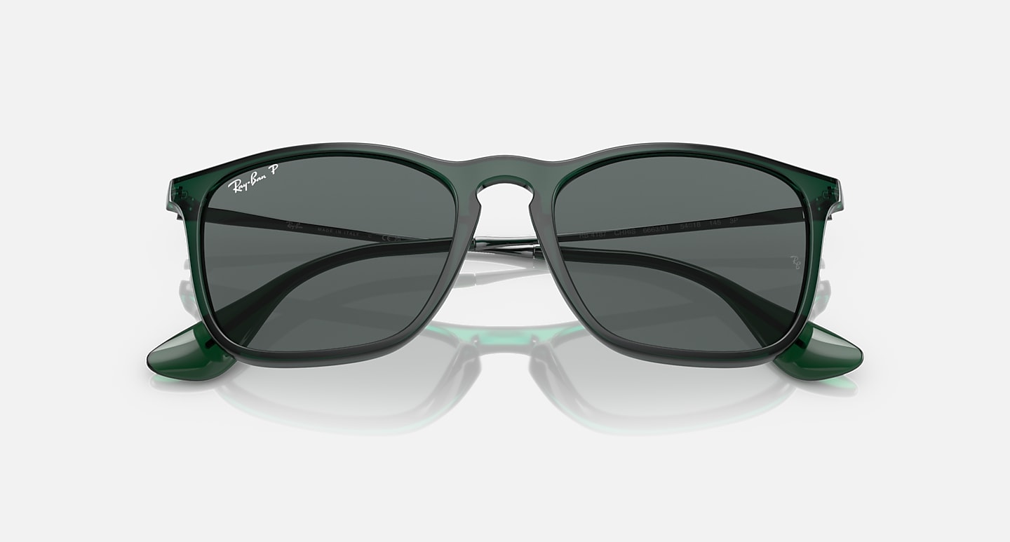 Ray-Ban Sunglasses Man Chris - Gunmetal Frame Grey Lenses 54-18 Polarized