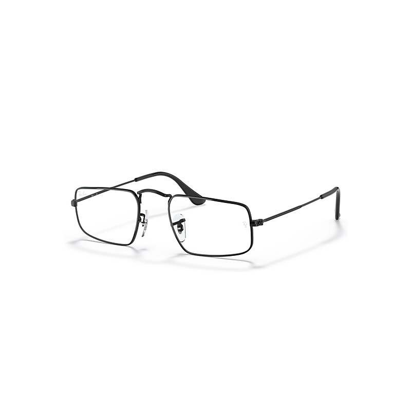 Ray-Ban Eyeglasses Unisex Julie Optics - Black Frame Clear Lenses 49-20