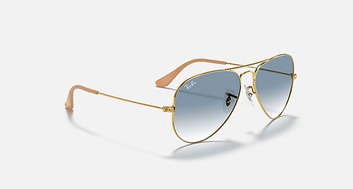 Ray-Ban Aviator Gradient Sunglasses / Polished Arista Gold AVIATOR GRADIENT Sunglasses in Arista Gold and Silver/Pink  main image 3