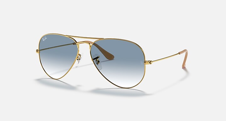 Ray-Ban 0RB3025 AVIATOR GRADIENT Pulido Oro arista SUN_Quarter