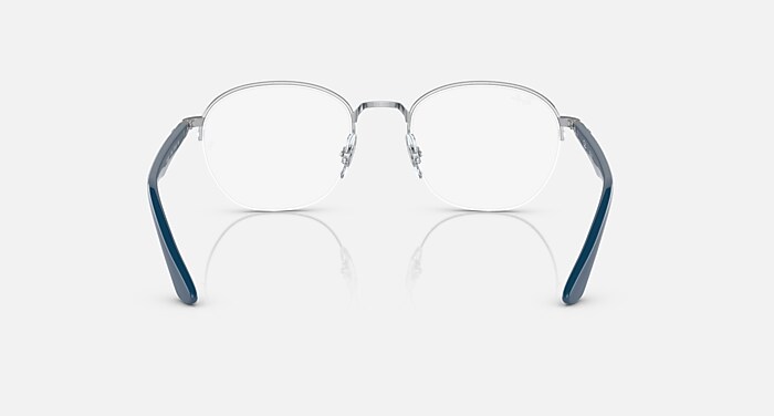 RB6487 OPTICS Eyeglasses with Blue On Silver Frame - RB6487
